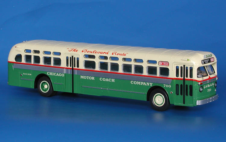 1951 GM TDH-5103 (Chicago Motor Coach Co. 651-700 series). SPTC238.04a Model 1 48